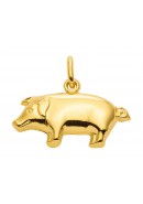 Schwein Kettenanhänger aus Gold