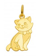 Katze Kettenanhänger aus Gold