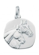 Pferdekopf Kettenanhänger aus Silber