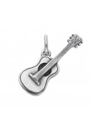 Gitarre Kettenanhänger aus Silber