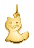 Katze Kettenanhänger aus Gold