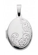 Ovales Medaillon aus Silber