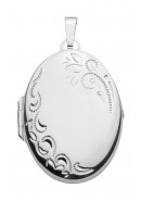 Ovales Medaillon aus Silber
