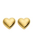 Herz Ohrstecker aus Gold
