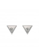 Dreieck Ohrstecker aus Silber