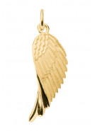 Flügel Kettenanhänger aus Silber, vergoldet