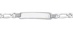 Figaro Id-Armband aus Silber