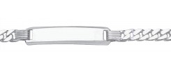Flachpanzer Id-Armband aus Silber