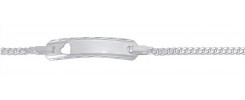 Flachpanzer Id-Armband aus Silber